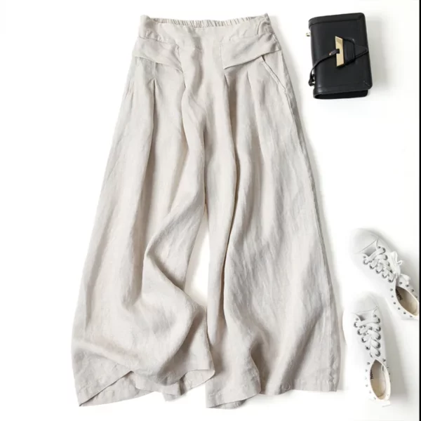 Pantalon large taille haute – Image 2