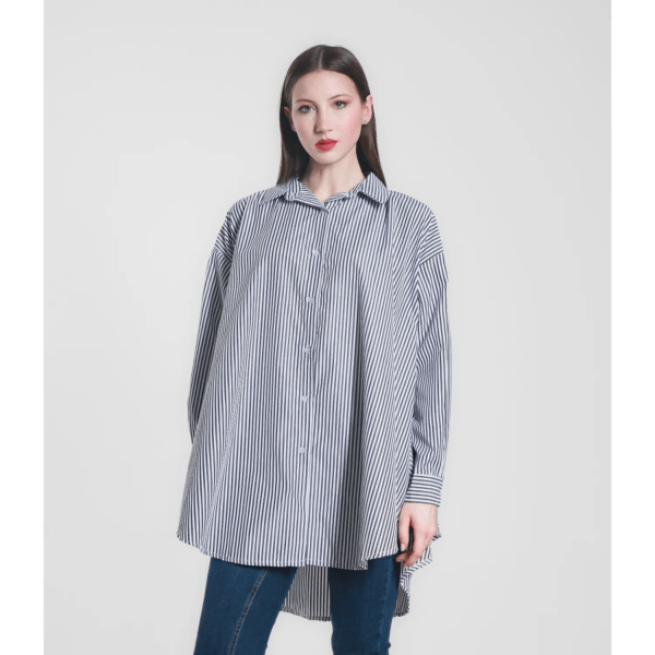 Chemise a fines rayures