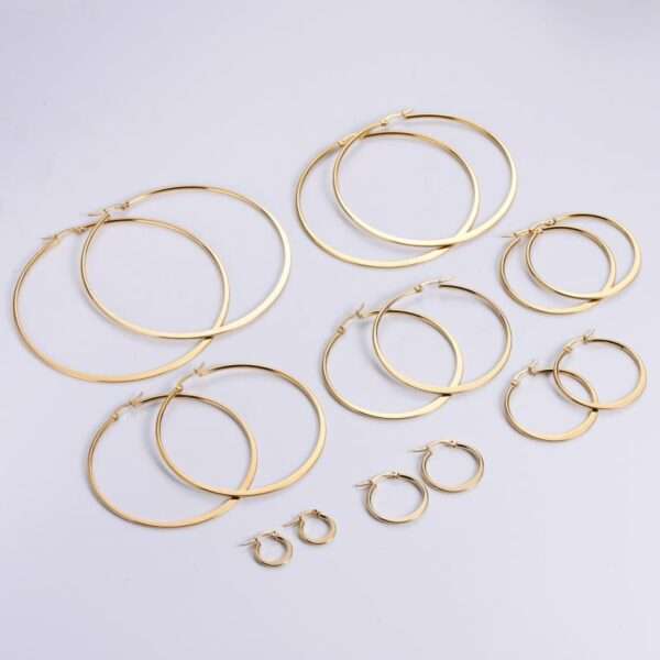 Boucles d'oreilles Créole en acier inoxydable