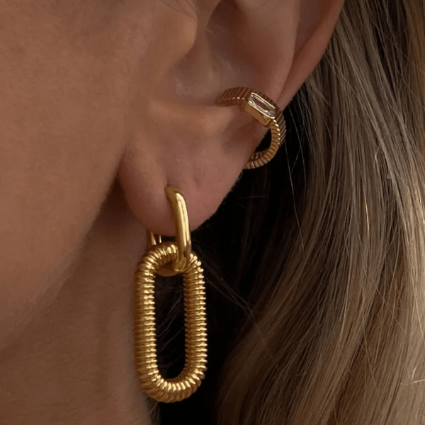 Boucles d'oreilles en acier inoxydable