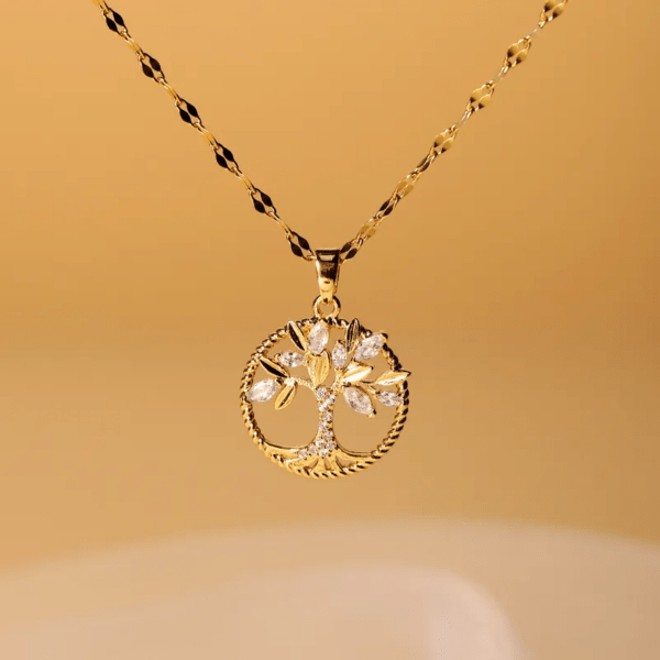 Collier Arbre de Vie en Acier Inoxydable