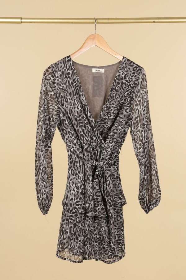 Robe courte imprimée ceinturée Réf 20251150 🌸 – Image 2