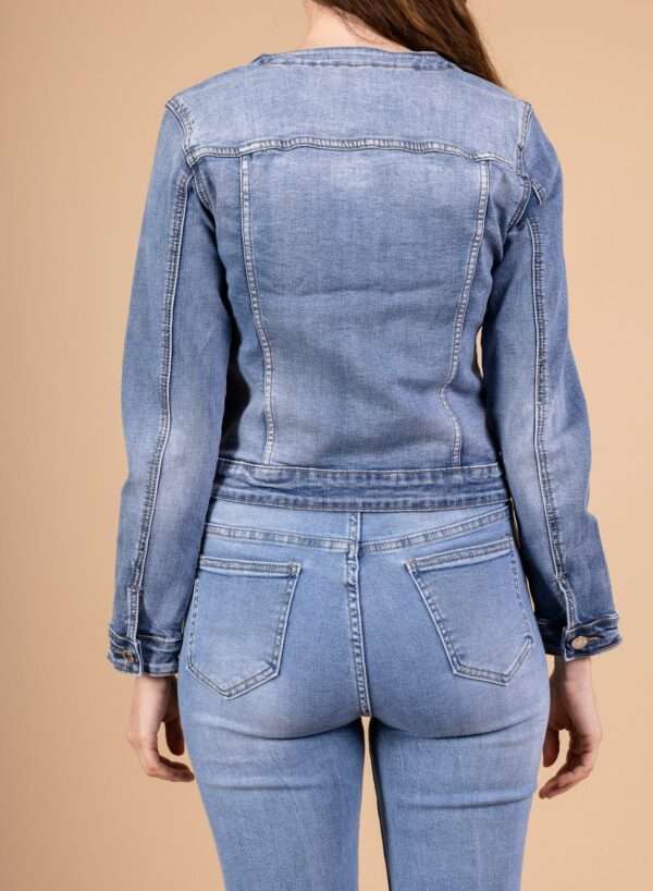 Veste en jean ornée de perles  Réf20251650✨ – Image 3