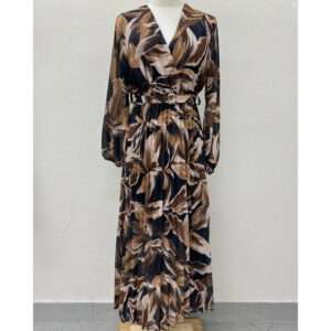 Robe Longue aux Couleurs d’Automne Réf 20251400