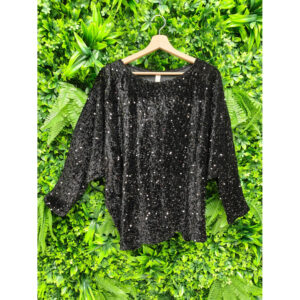 Haut noir à sequins